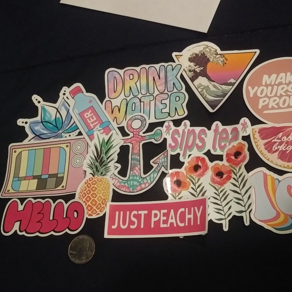 Cute INDIE Aesthetic Laptop Sticker Lot of 14 - Picture 3 of 3